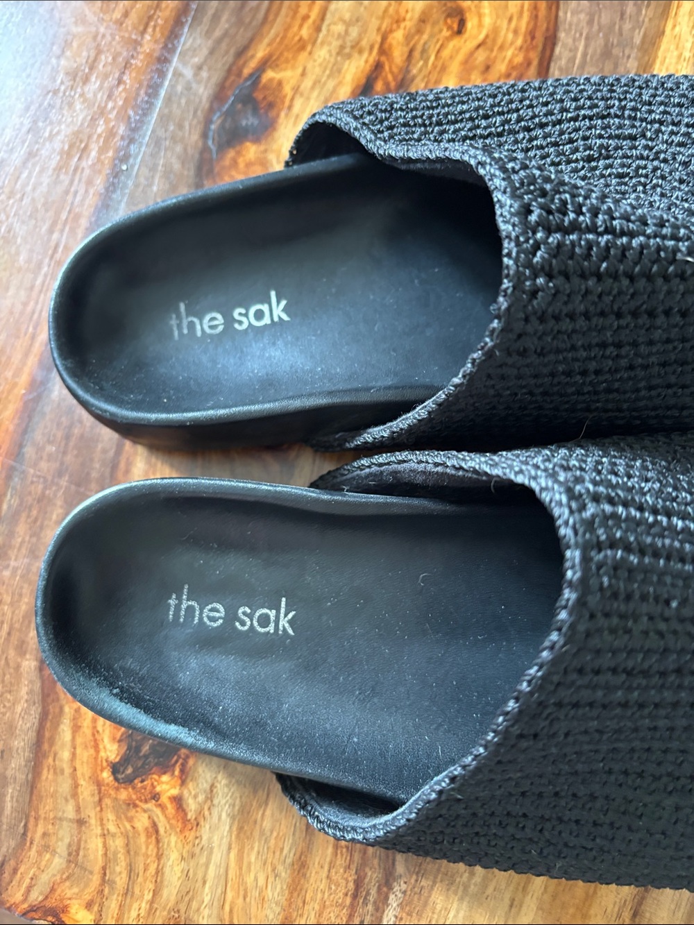 The Sak Black Crochet Slip-On Clogs - Picture 2 of 2